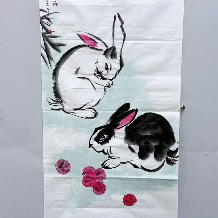 【闪购商品】绘画王成政四尺兔子