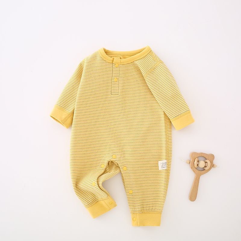 德绒婴儿连体衣春秋冬季宝宝睡衣哈衣长袖无骨新生儿衣服洋气