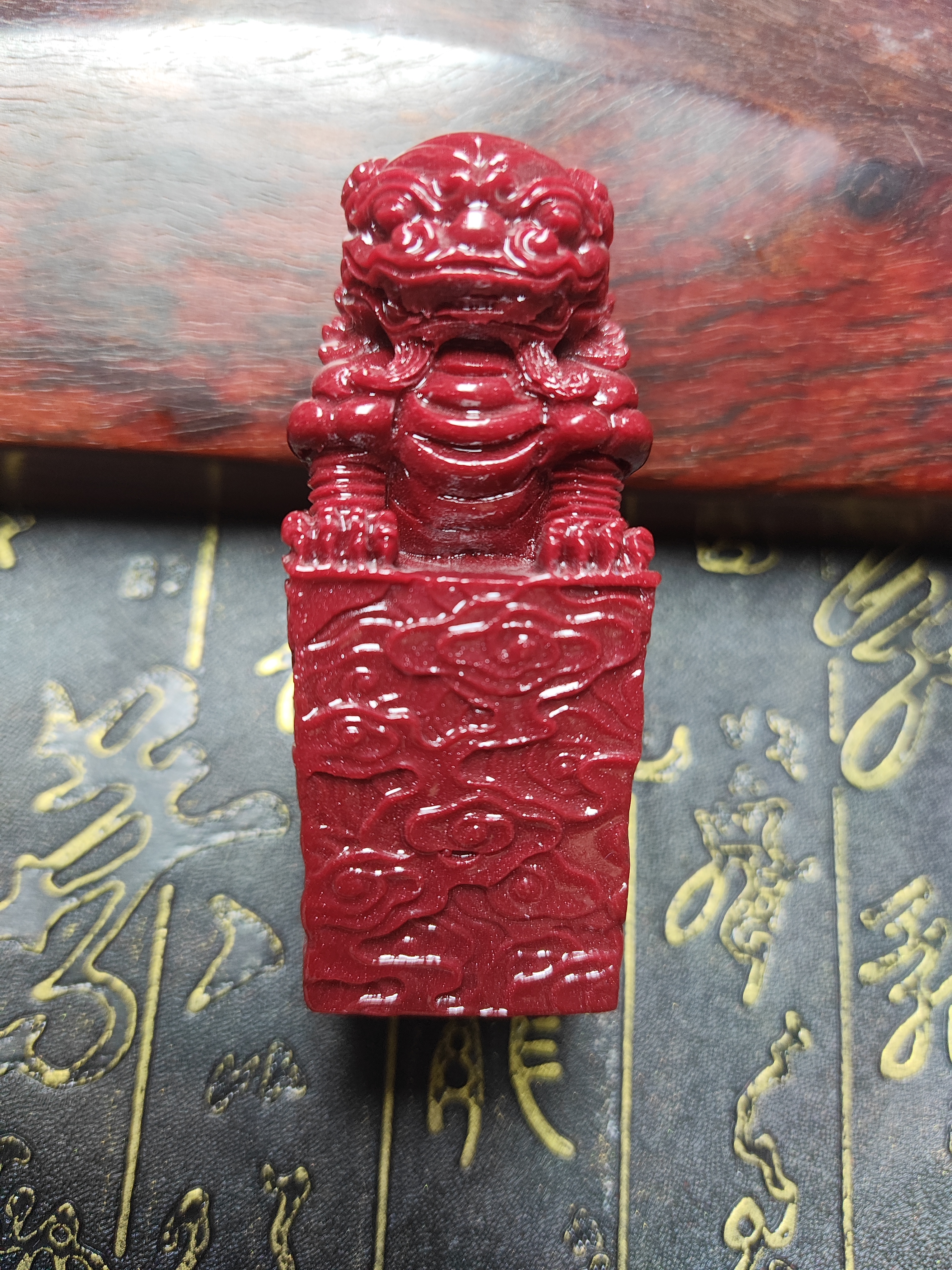 含辰砂工艺品Z狮子印章多样性发货任意一个