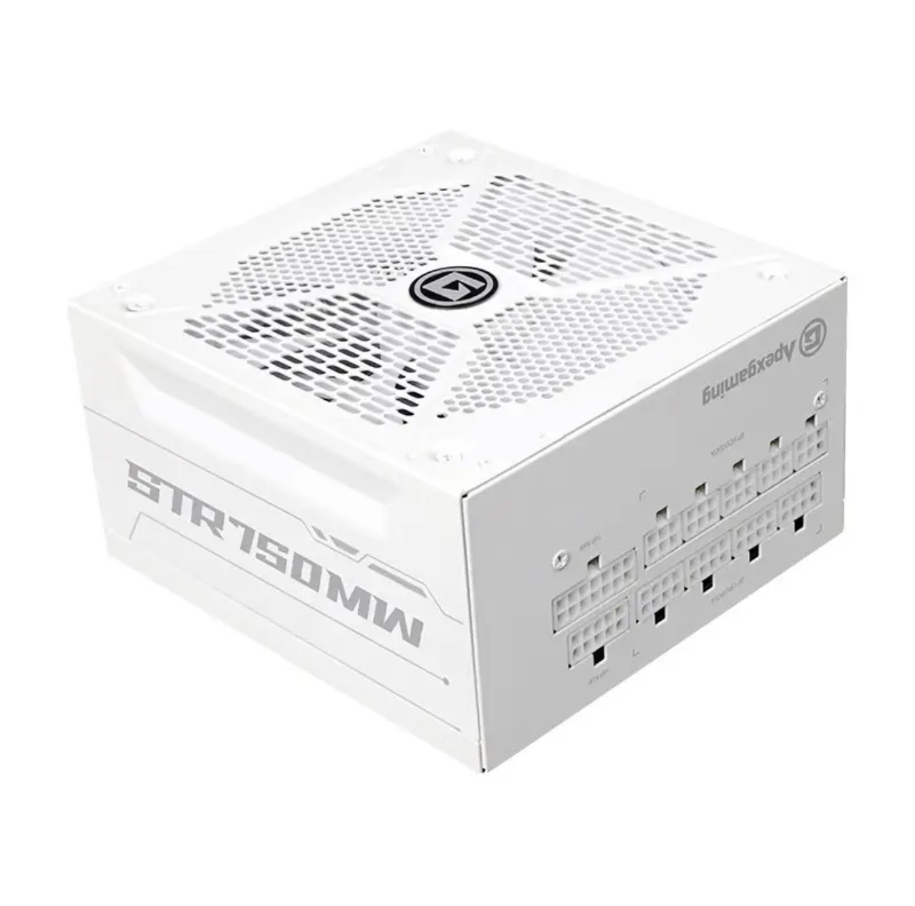 艾湃电竞 STR650W 750W 850W 金牌全模组电源全日系电容 白色线材