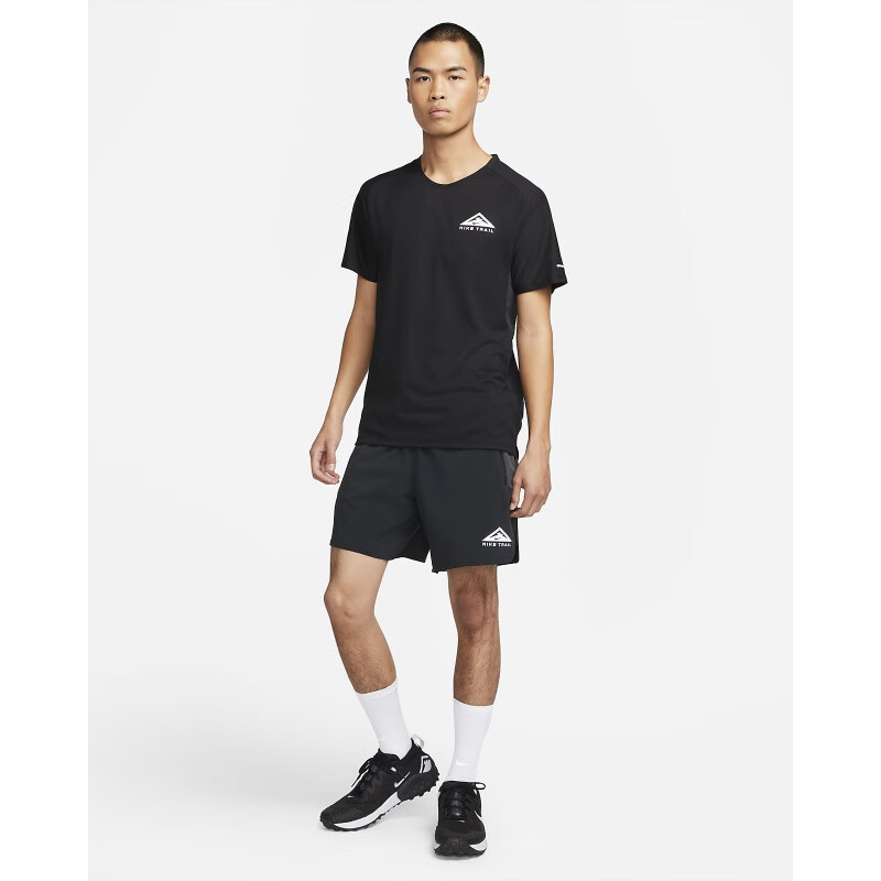 耐克Dri-FIT Trail Solar Chase 男子速干短袖跑步上衣DV9306-010