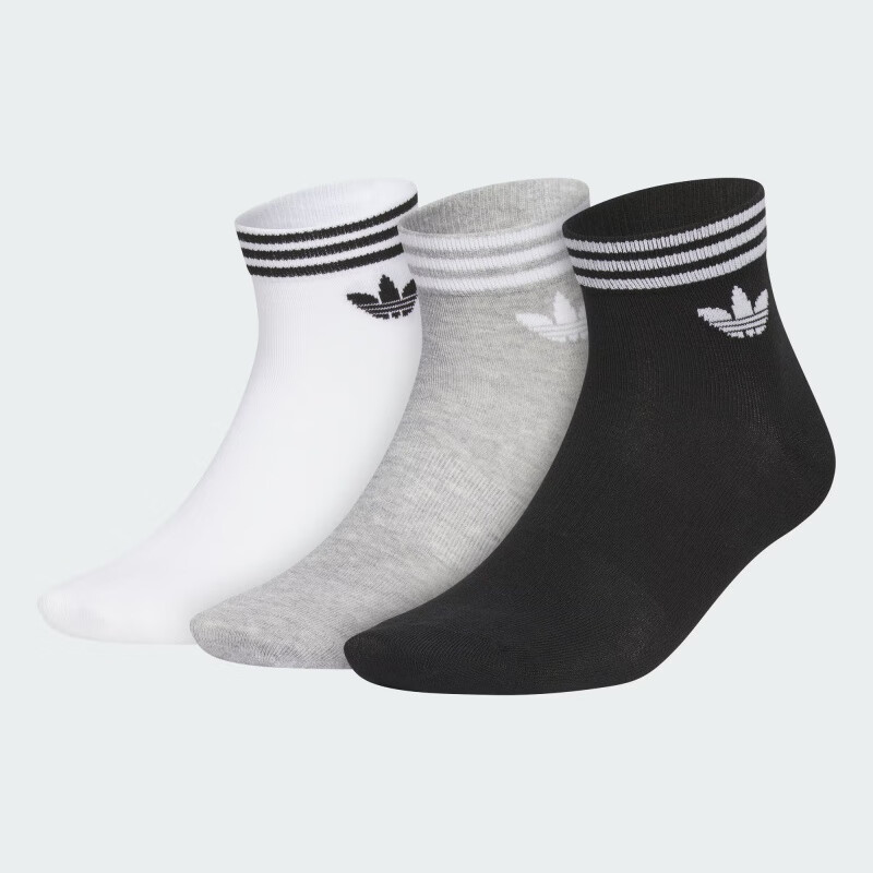 【劲浪体育】阿迪三叶草休闲时尚SOCK夏季通款透气袜子JL7668