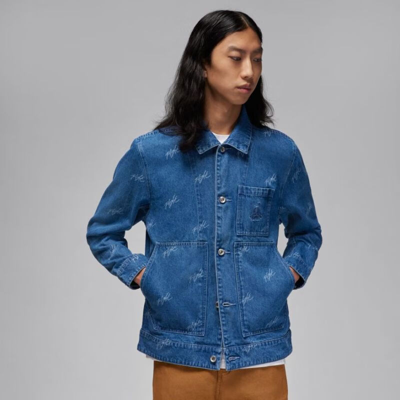 NIKE/耐克ASMJFLTHRTGDENIMJKT男款外套/夹克FN4650-436