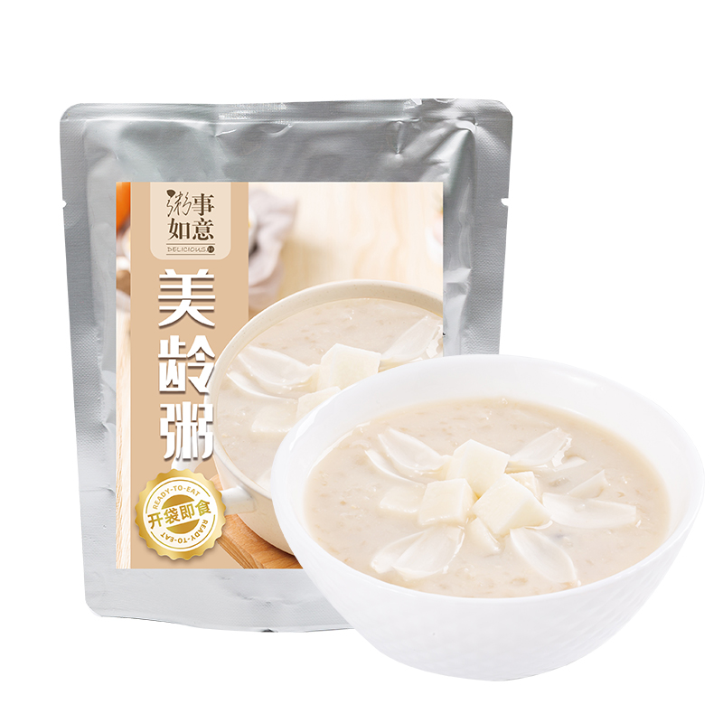 美龄粥即食山药百合豆浆粥营养早餐粥免煮方便速食粥