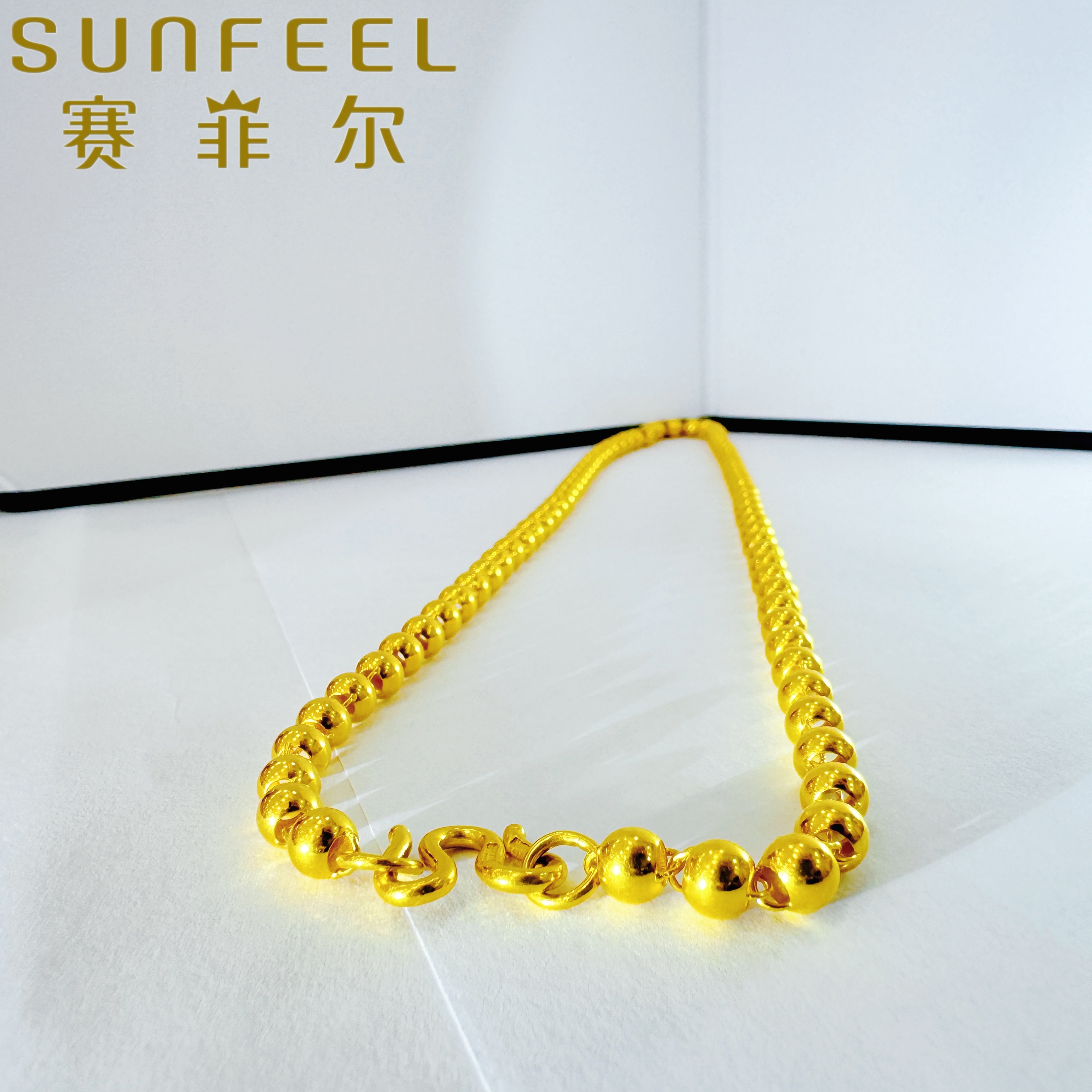 赛菲尔万足®足金珠珠项链35864