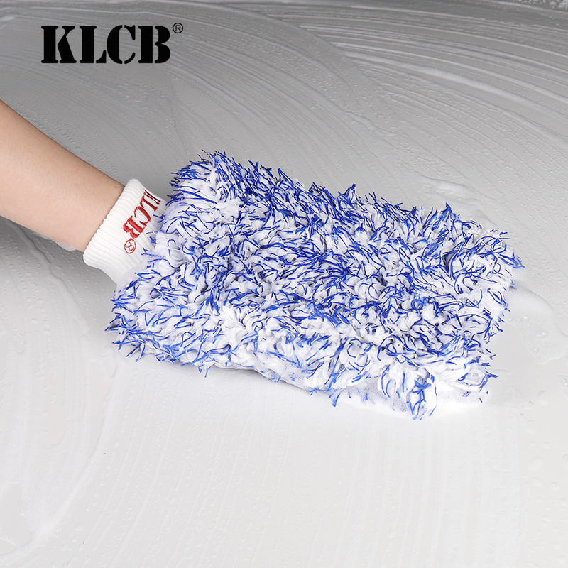 KLCB苛力洗车手套擦车专用漆面打泡沫不伤手仿羊毛清洗工具手擦套