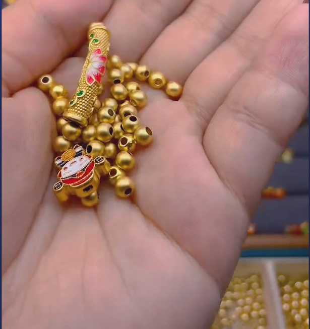 足金卡4古45+财神+莲花弯管/多样性发  退货承担10元质检