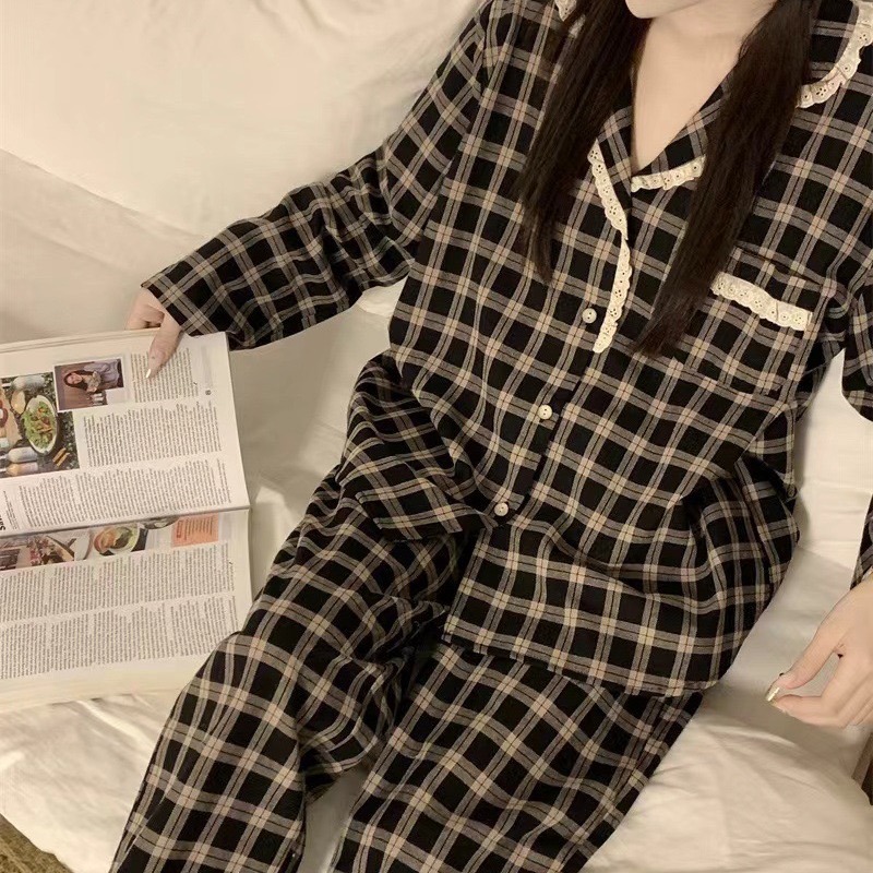 【no退no换】睡衣舒适韩版套装睡裙长袖秋季碎花气质大码ins