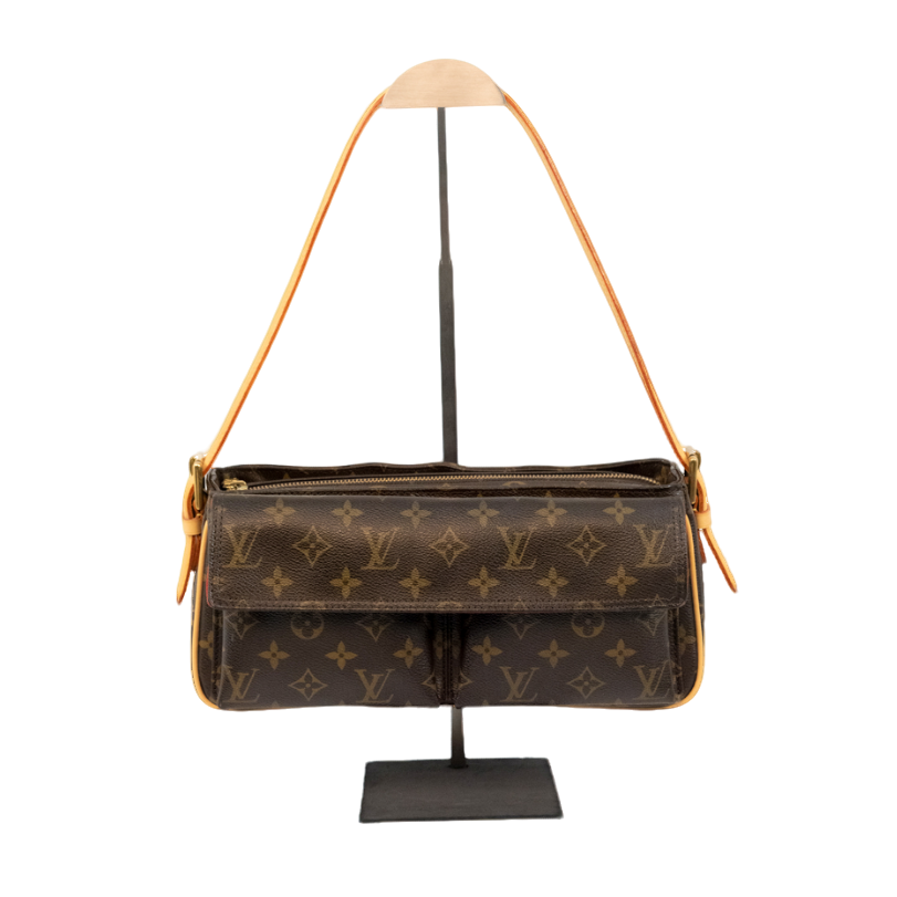 99新 LouisVuitton/路易威登 安琳/骆驼包/单肩/经典/中古