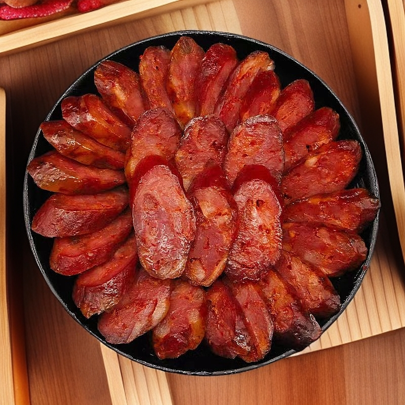 纯肉手工腊肠麻辣椒味香肠腊肠湖北恩施特产烟熏香肠腊肠原味香肠