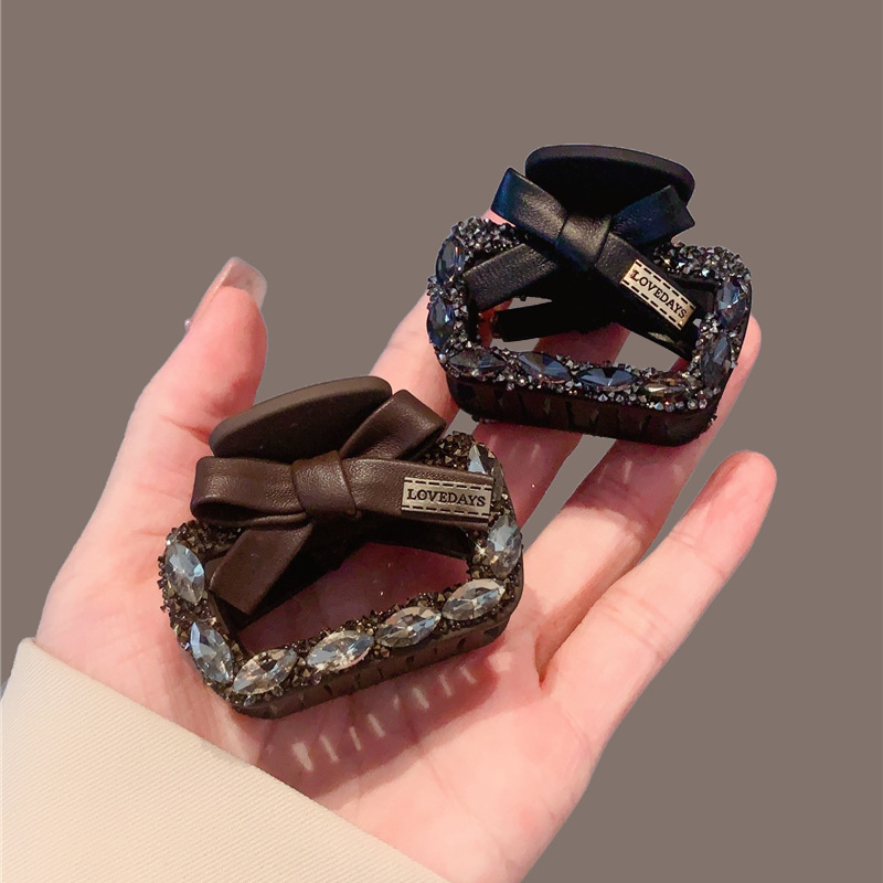 被精致到~高级感满分高档盘发抓夹法式小众高马尾新娘配饰