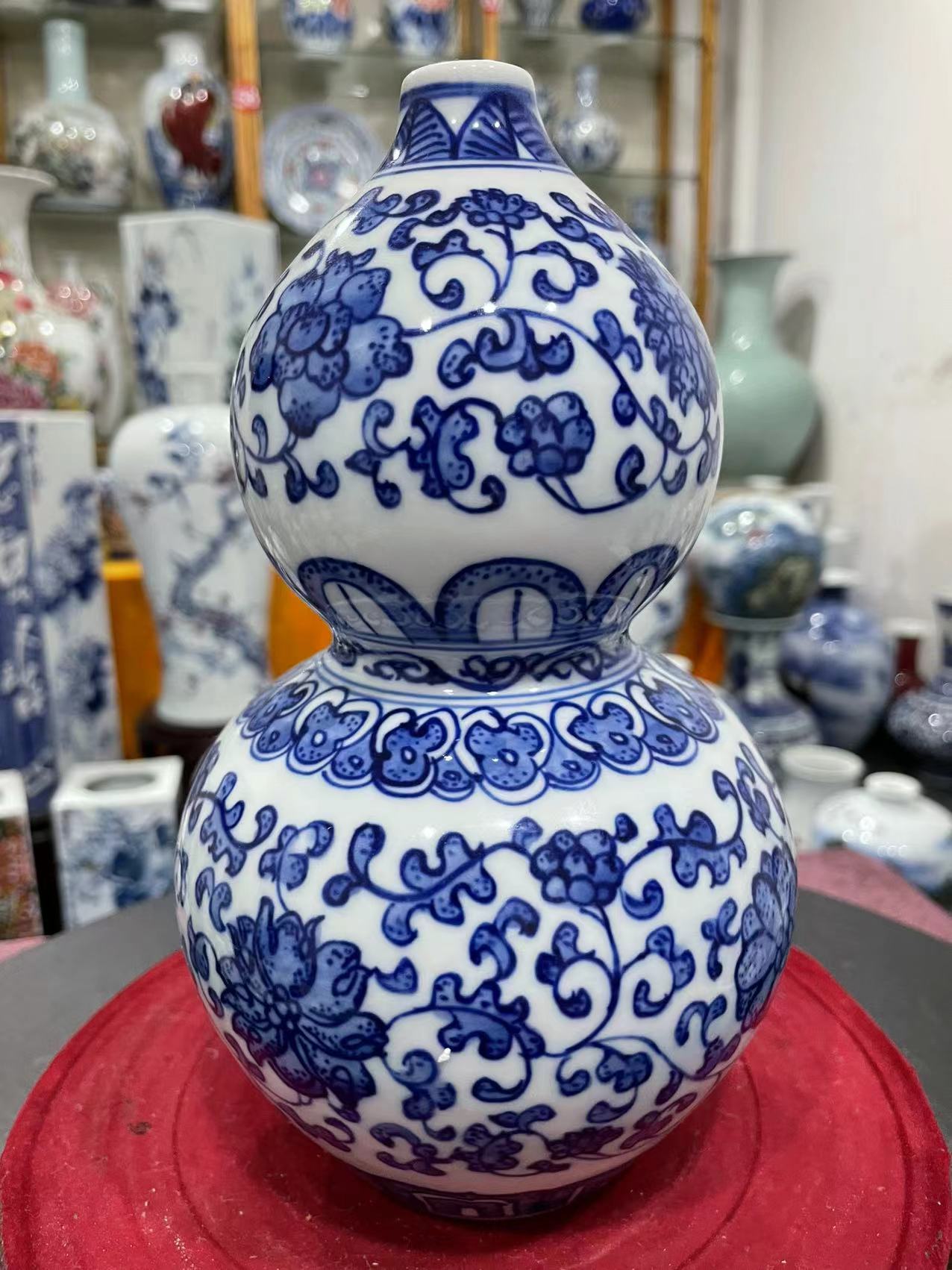 景德镇陶瓷青花瓷的宝葫芦