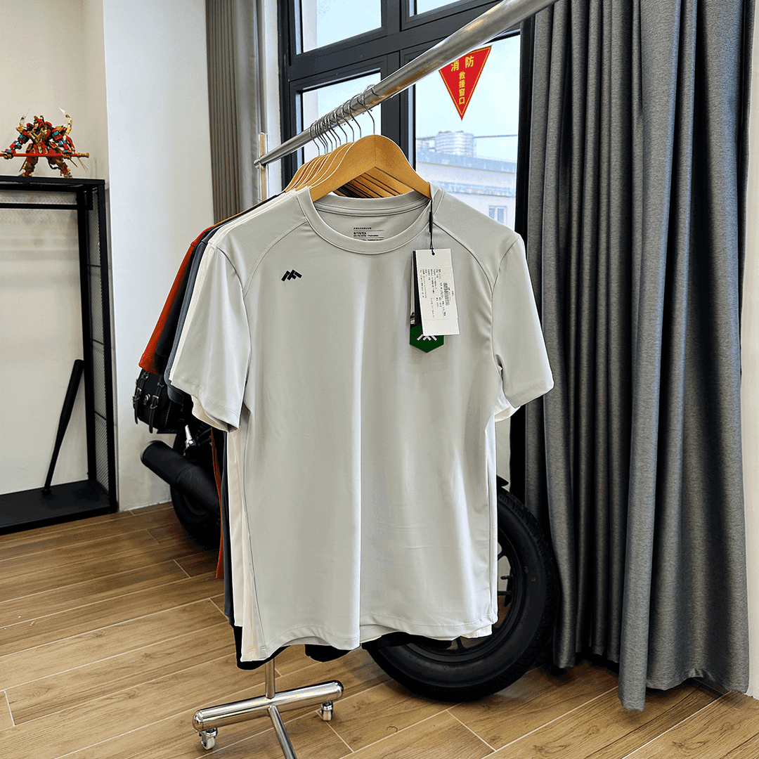 凉感速干透气大弹力！夏季新款男士圆领短袖T恤运动打底T恤191