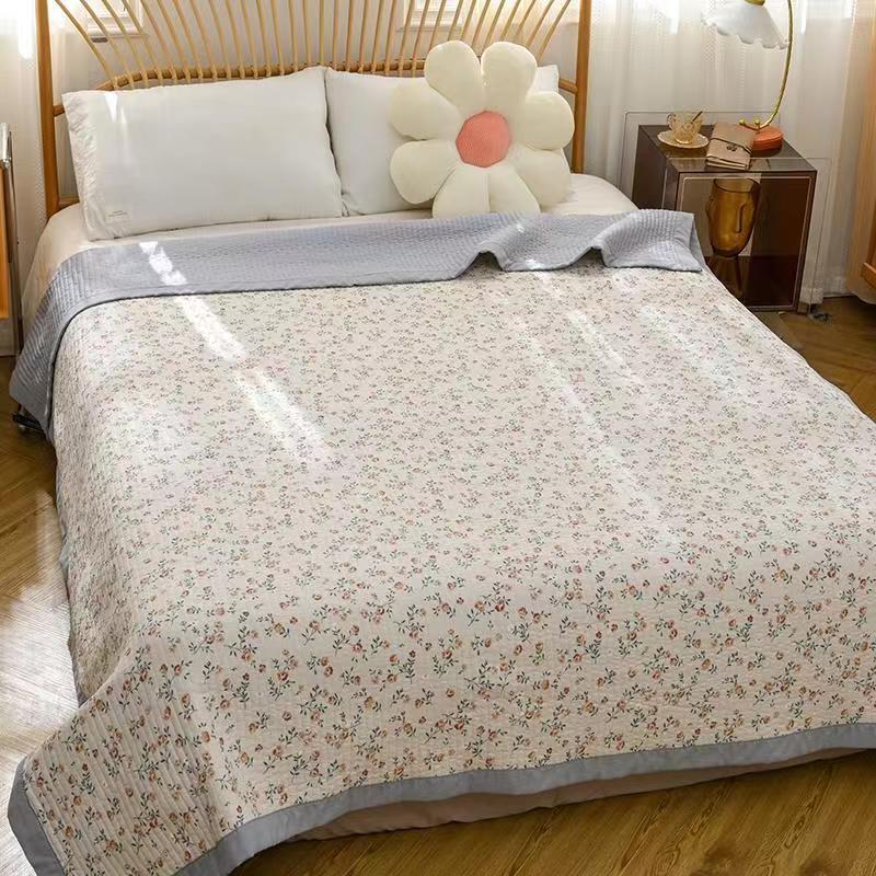 【包边床盖】<曼塔玫瑰>200X230cm<±5cm>绗缝 多功能水洗透气柔