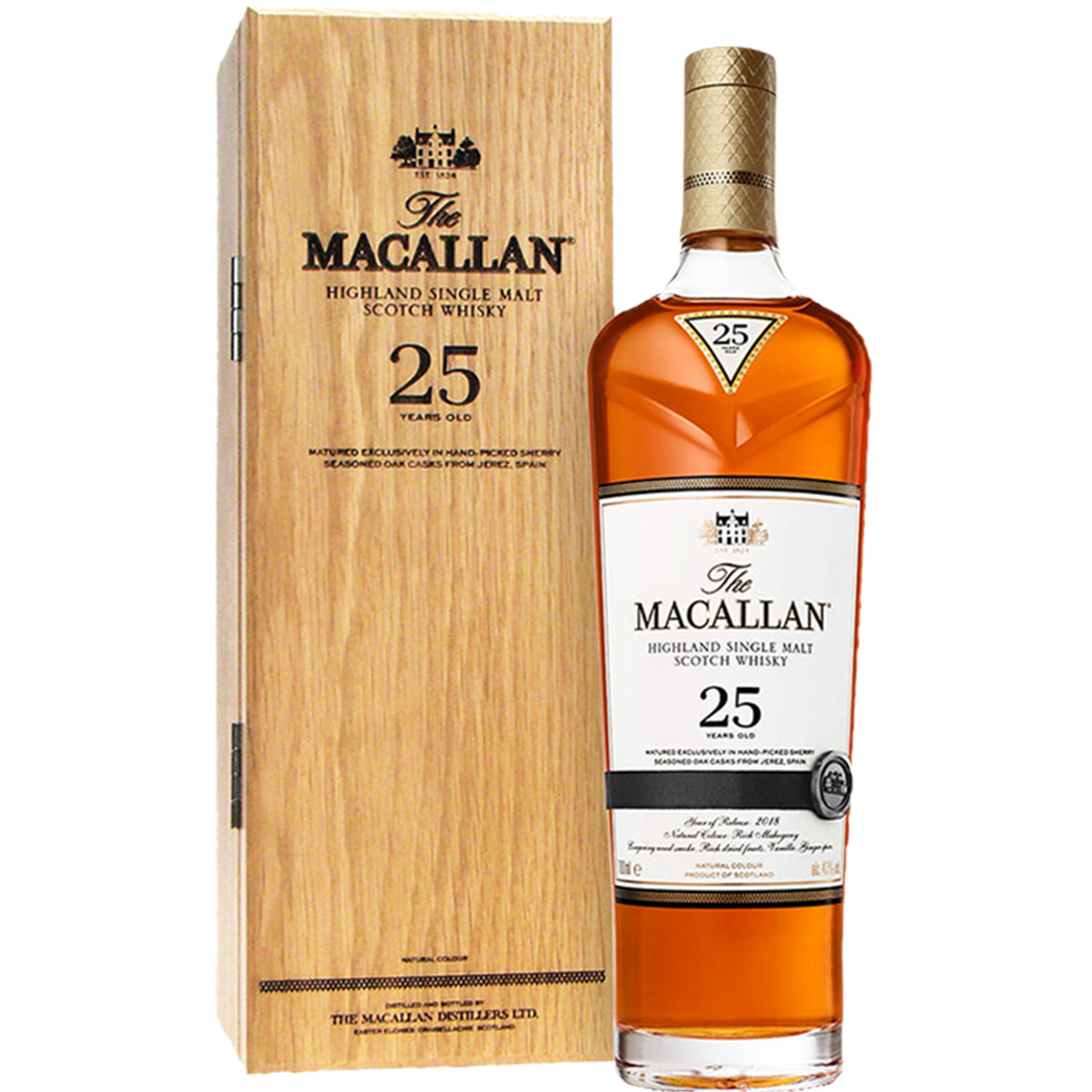麦卡伦 25年单一麦芽苏格兰威士忌 700ml