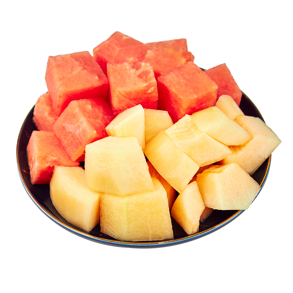 【鲜果切】2拼(西瓜+蜜瓜) 450g