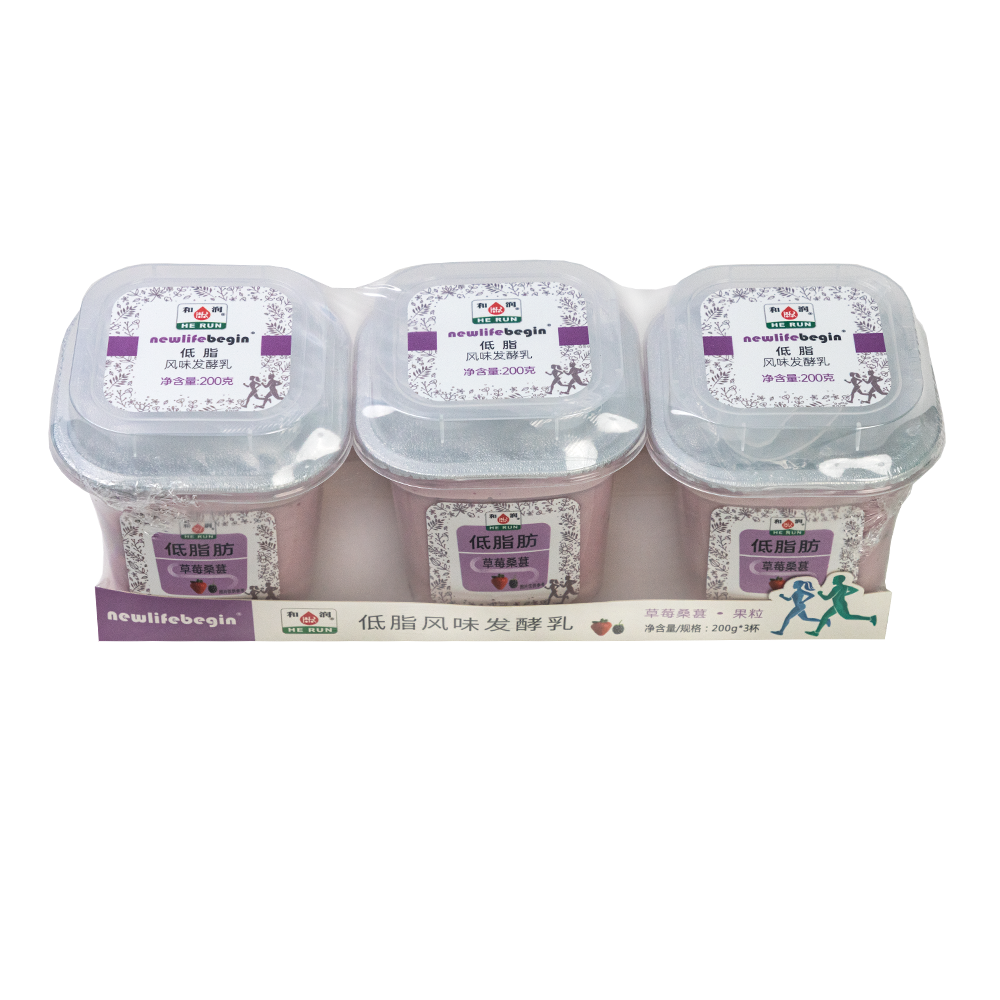 和润 低脂风味发酵乳 草莓桑葚味 200g*3