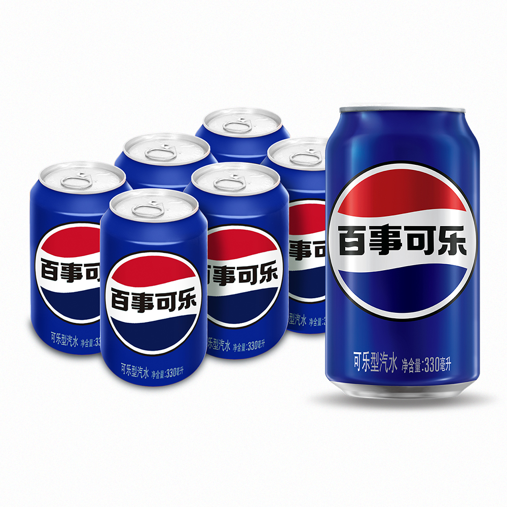 百事可乐 汽水 330ml*6