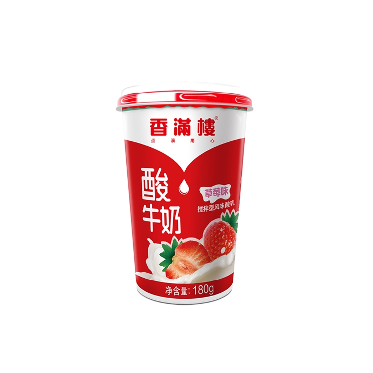 香满楼草莓酸牛奶180g