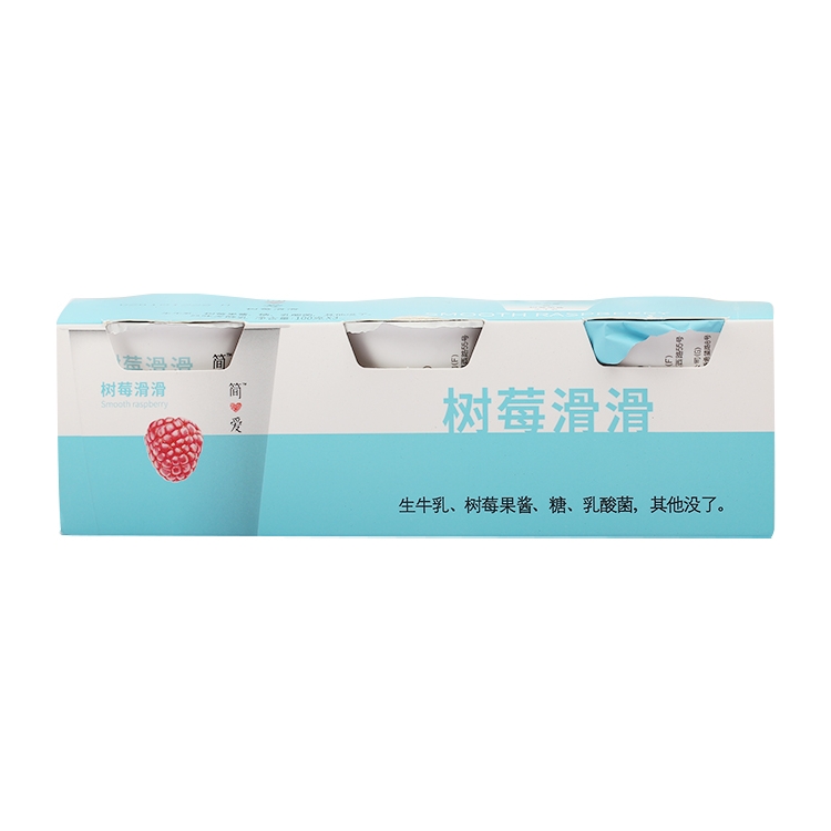简爱 树莓滑滑风味发酵乳 100g*3