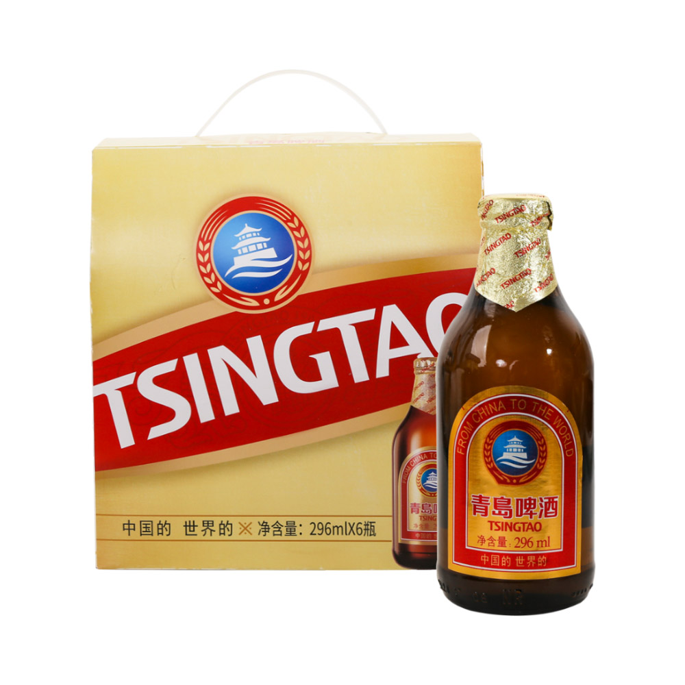 青岛啤酒 棕金 296ml*6