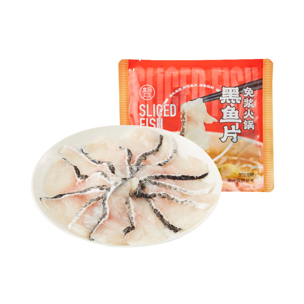 盒马 免浆火锅黑鱼片 200g