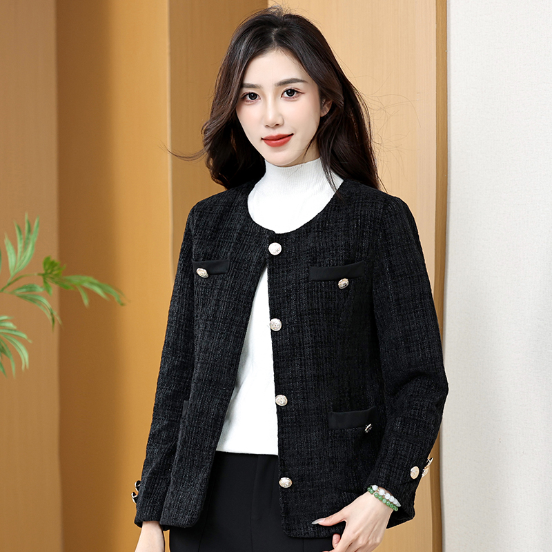 中年妈妈春装小香风外套2024新款时尚洋气中老年女士夹克春秋上衣