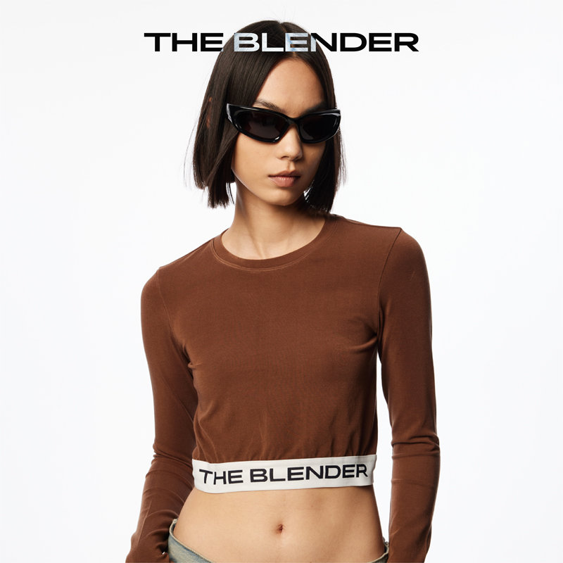 The Blender 秋冬保暖高腰保暖衣轻运动风打底圆领套头琥珀流光