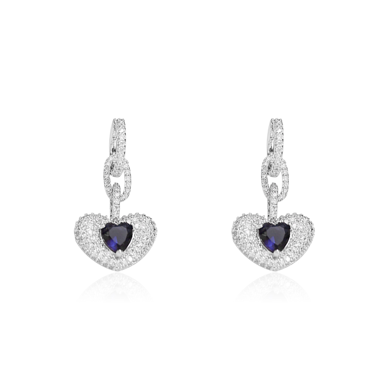 定制欧货-6652时尚小众个性爱心耳环