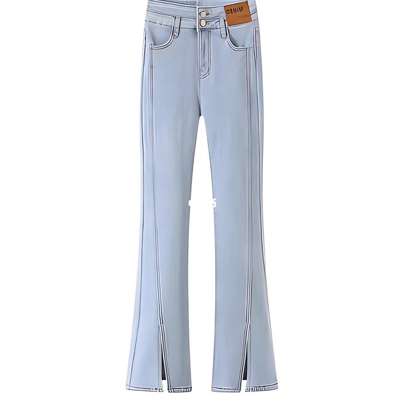 20～39  女牛仔裤时尚直筒显瘦复古ins做旧韩版春夏美式百搭休闲