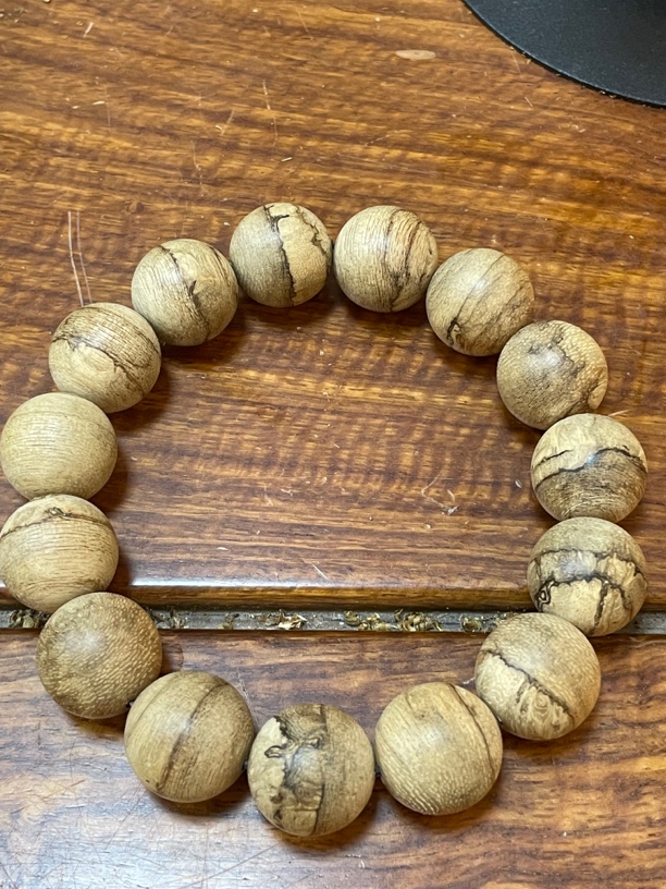 印尼马泥涝卡14手串，原木原色，正品