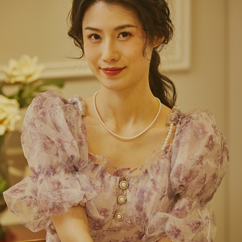 淡水珍珠3-4mmBaby珠项链小米珠时尚百搭精致轻奢