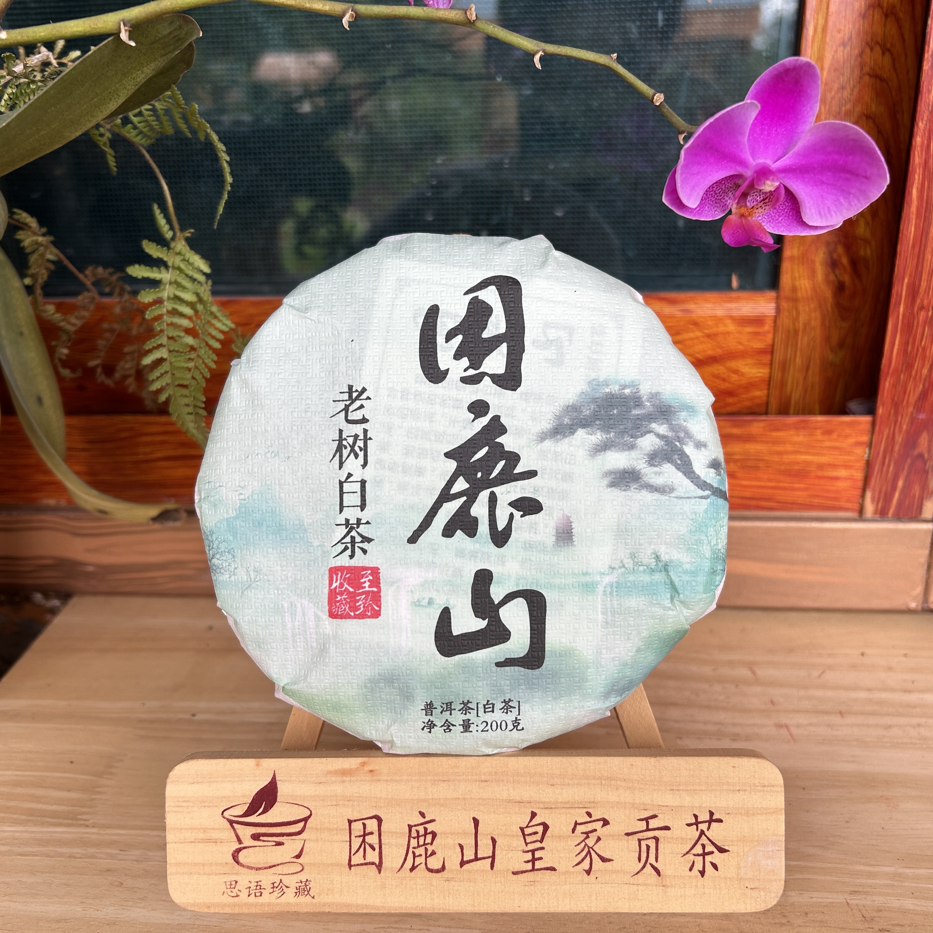 等福价：2023年 困鹿山老树白茶【私家珍藏】200克/饼（普洱茶区）