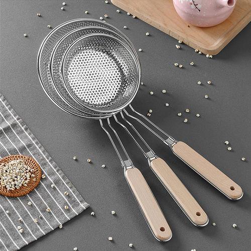 加厚不锈钢笊篱 家用捞面捞饺子漏勺过滤网 大号厨房油炸漏网筛
