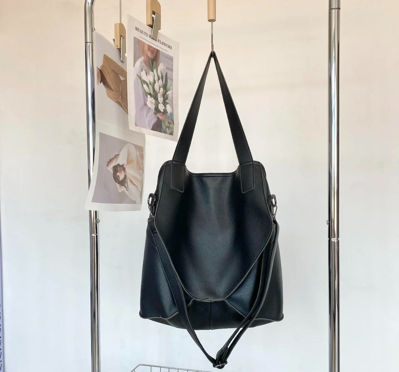 女包171--200单肩斜挎手提女包时尚休闲百搭女士黑色真皮腋下肩包