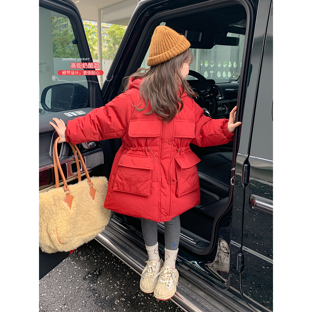 巴拉巴拉女童羽绒棉服冬装洋气儿童棉衣外套冬季加厚小女孩派克服