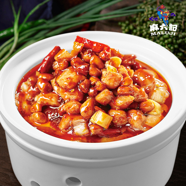 麻I六记宫保鸡丁半成品菜速食冷冻酱爆鸡丁预制菜肴350g*3袋鲜嫩