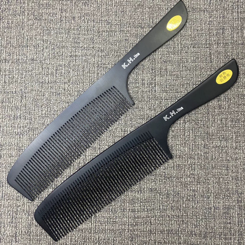 K.H丽娜男发电木梳超薄超硬吃发耐用耐高温理发师专用梳平头梳子