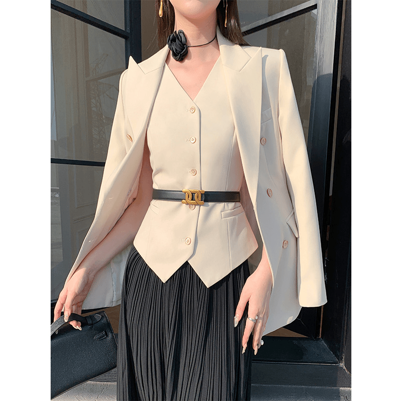 2024早秋新款套装西装气质一整套穿搭高级感职业减龄上班通勤套裙