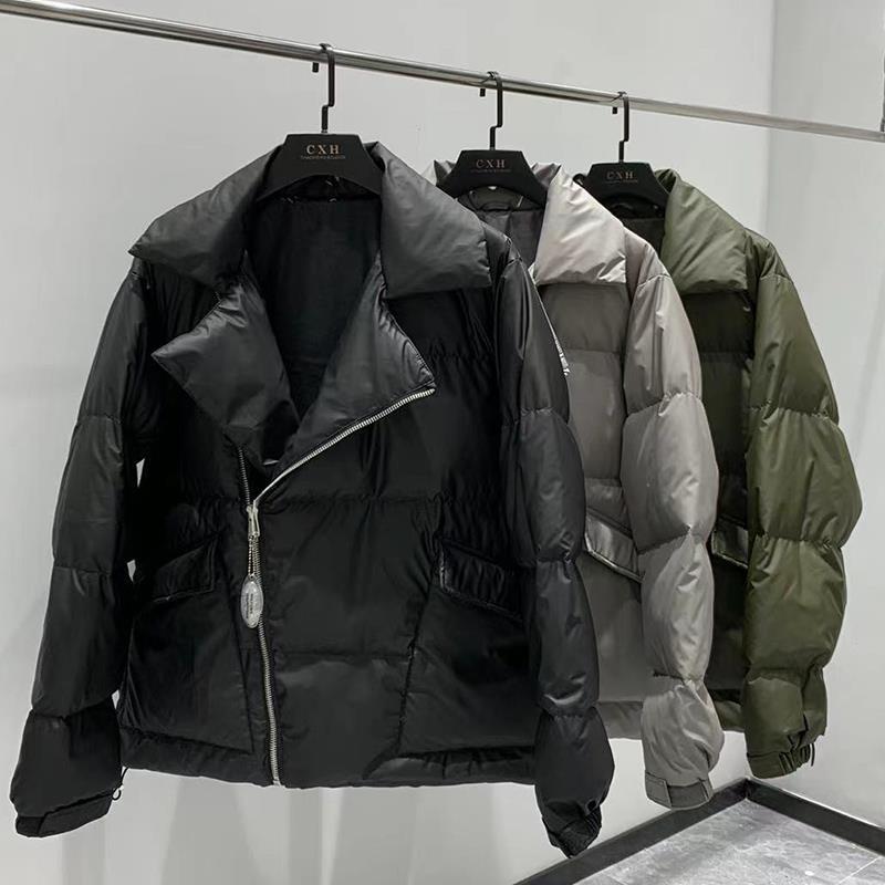 男士短款羽绒服2023冬季新品时尚个性翻领休闲加厚修身外套保暖