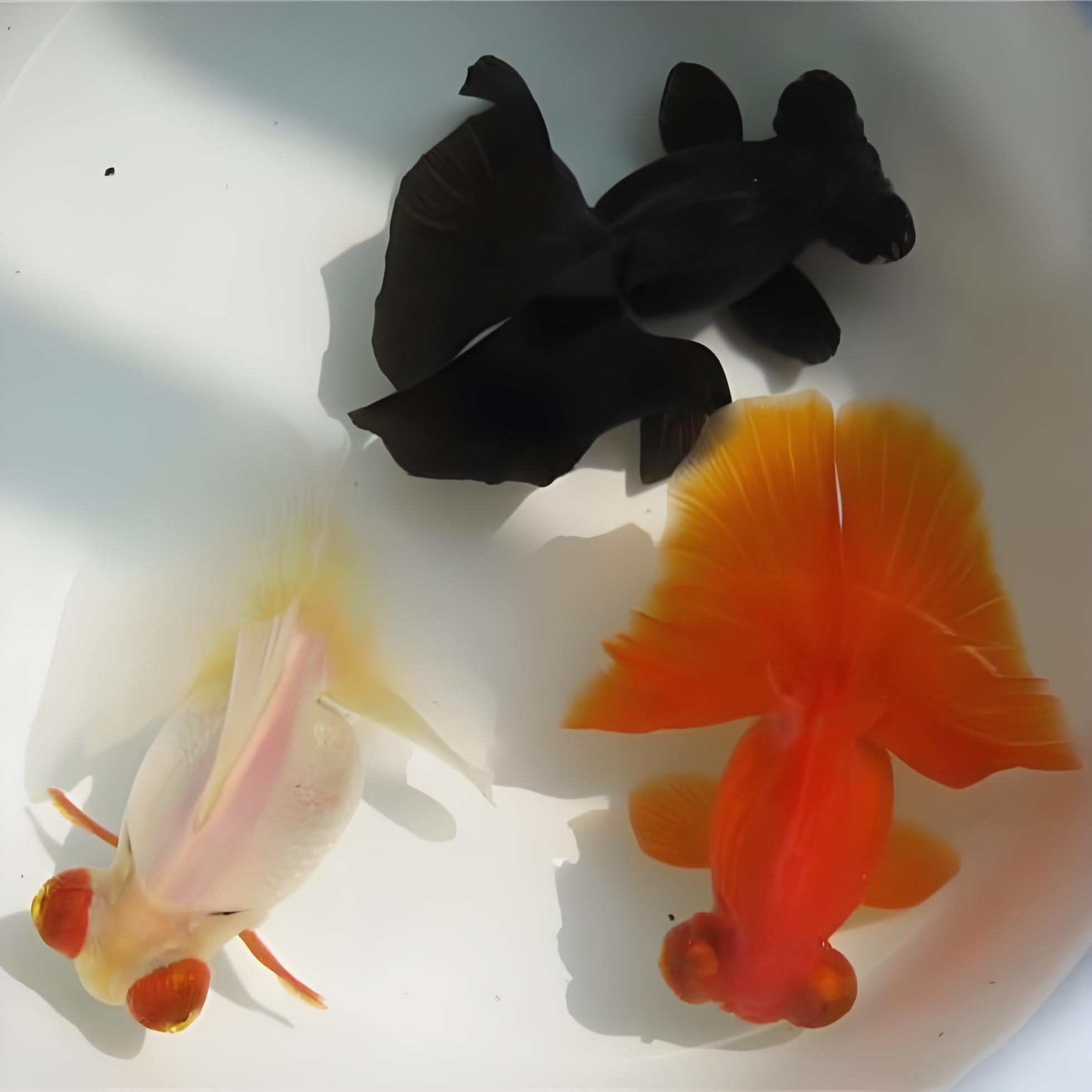 传统金鱼蝶尾混搭3—4公分15条送2条备损花色