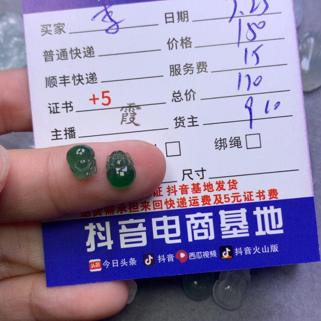 【闪购商品】翡翠颈饰未镶嵌李*