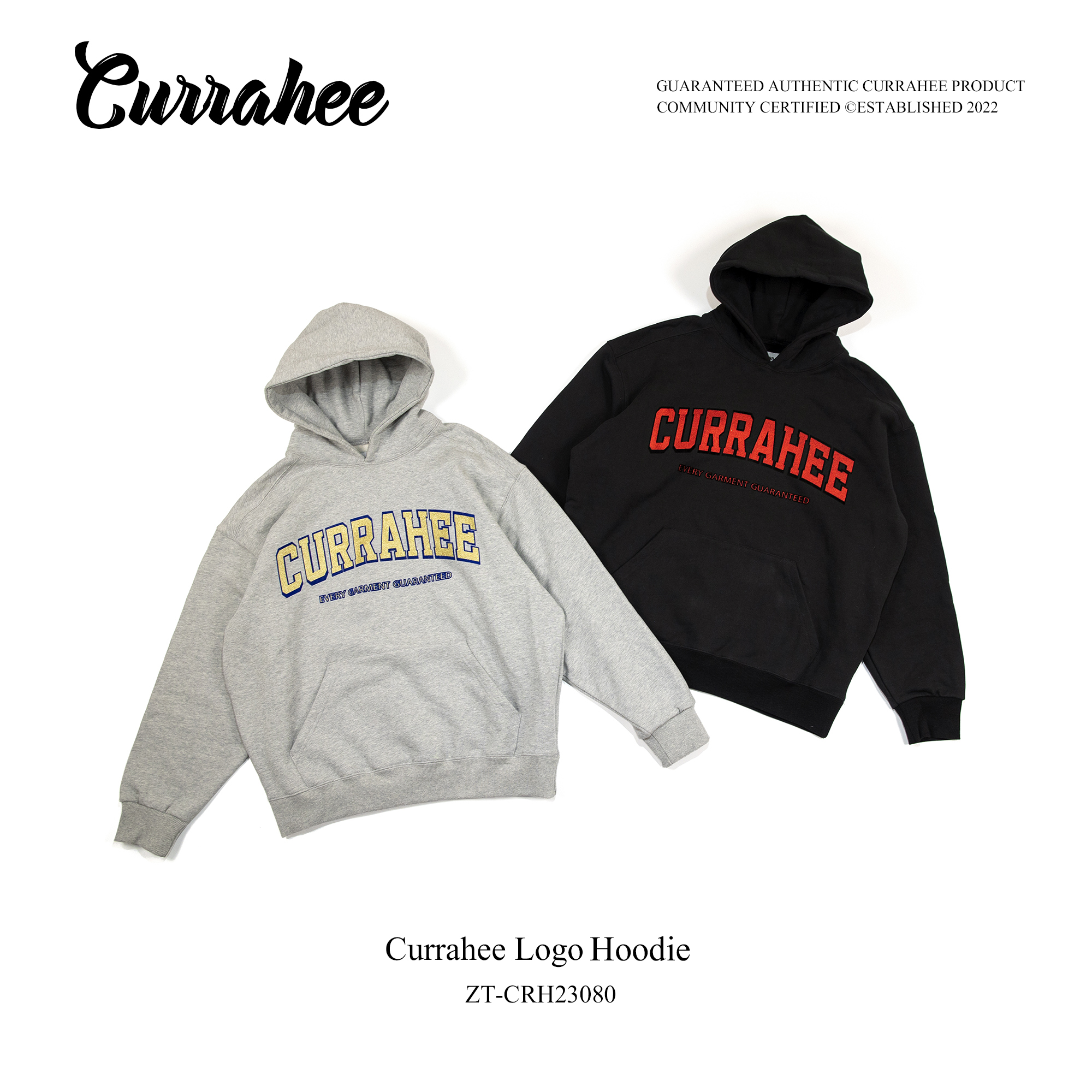 CURRAHEE经典欧美学院风oversize套头连帽休闲卫衣宽松百搭潮流