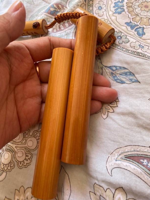 实心竹制品，可手工盘玩。通货图片。