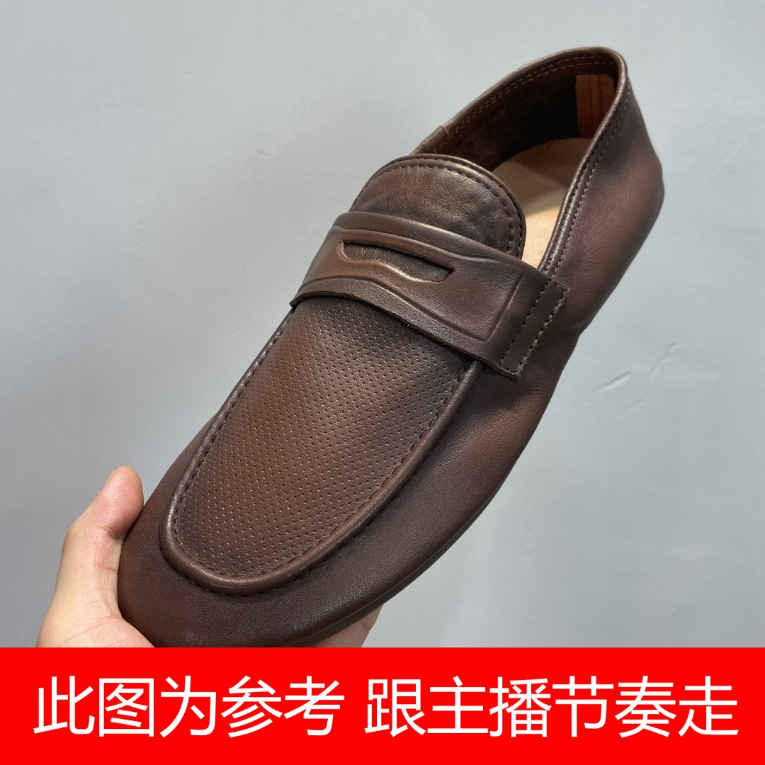 男士真皮一脚蹬豆豆鞋驾车鞋男款时尚男鞋