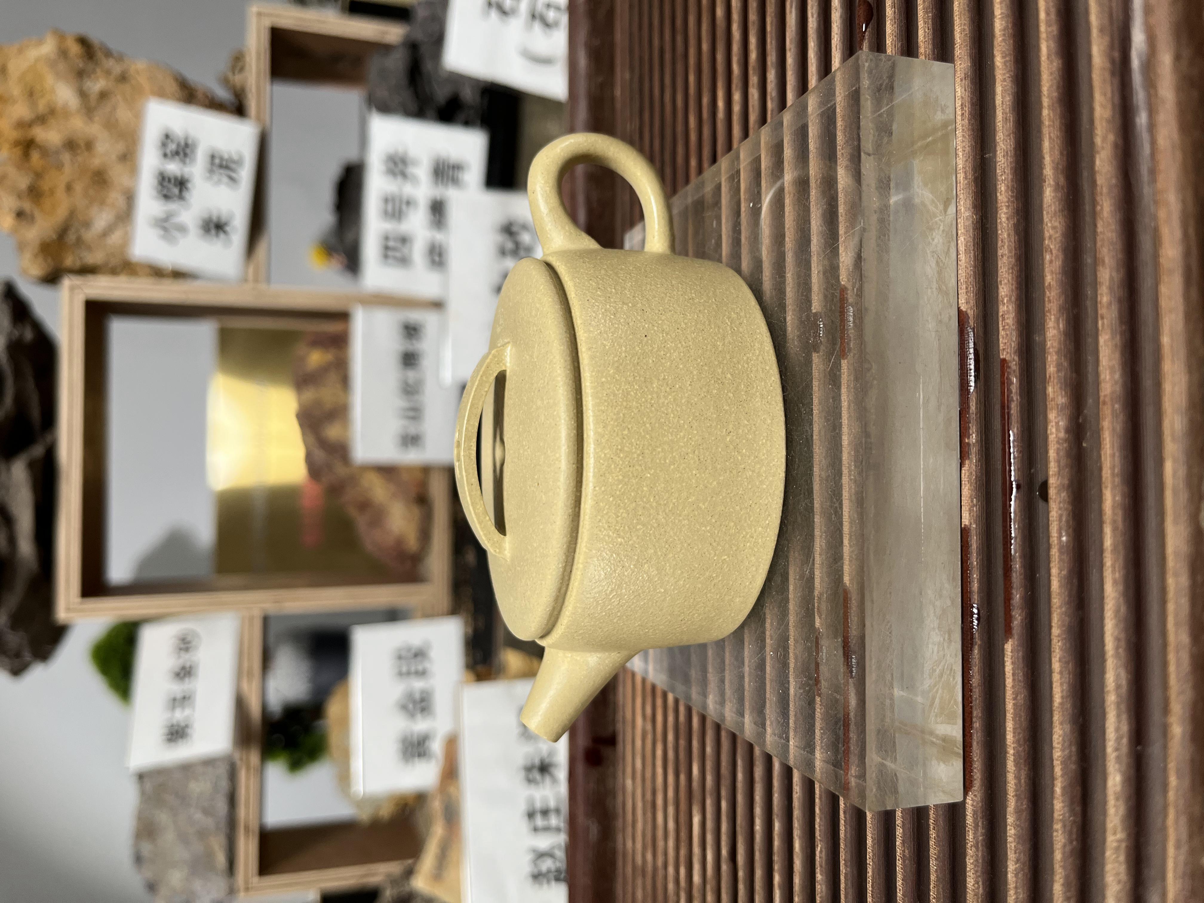 【本山绿·汉瓦】练泥师自产黄龙山四号井本山绿电窑精工手制汉瓦壶