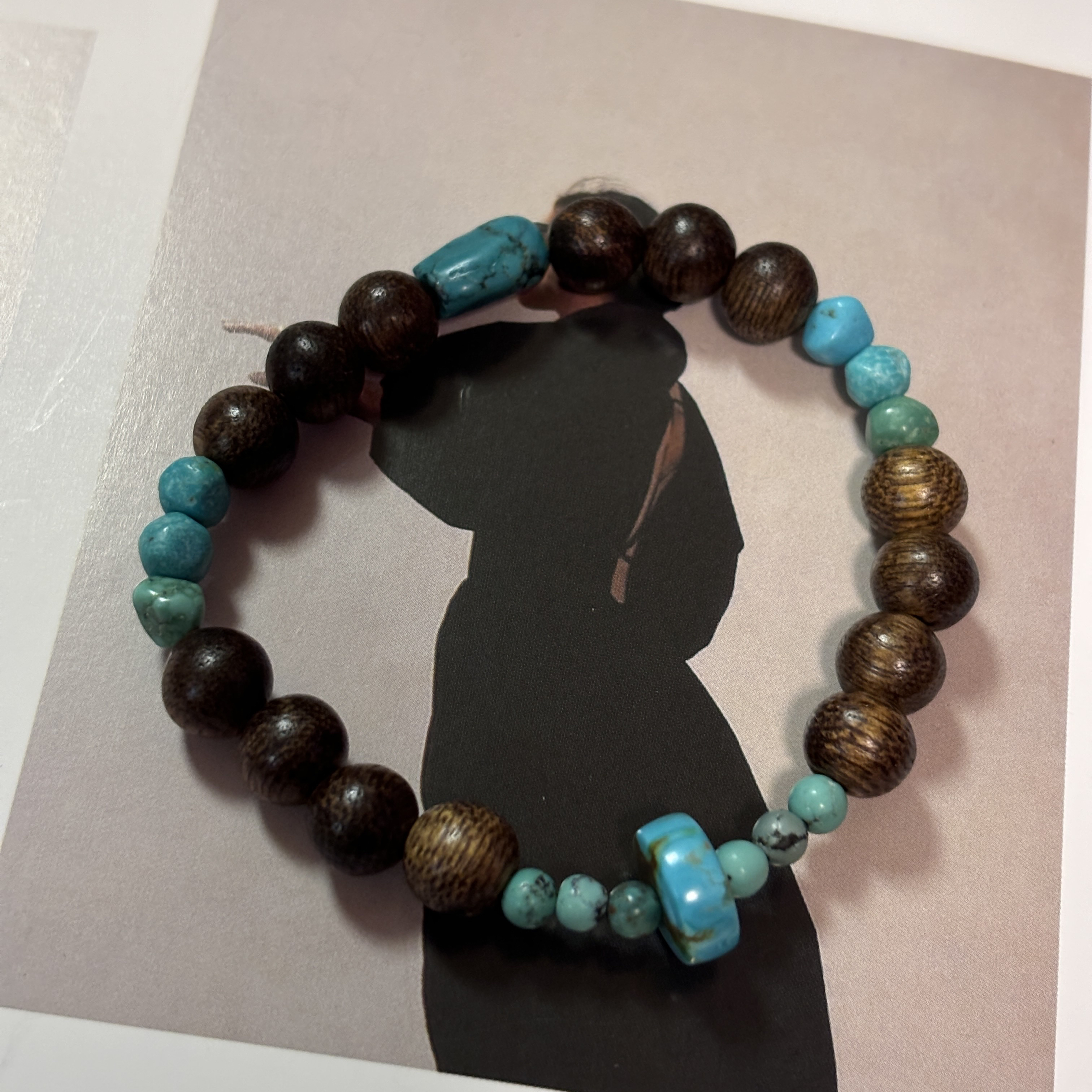 非金属木质手链 【松秀饰品】原创小众设计款原松松松手链复古轻奢