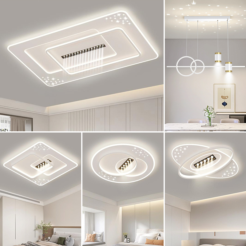 中山灯具套餐客厅主卧室吸顶灯现代简约大气灯饰全屋家用大灯