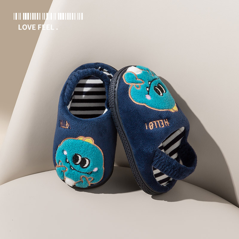 小鹿米利宝宝拖鞋男童新款室内婴幼儿小孩防滑居家儿童棉拖鞋儿童