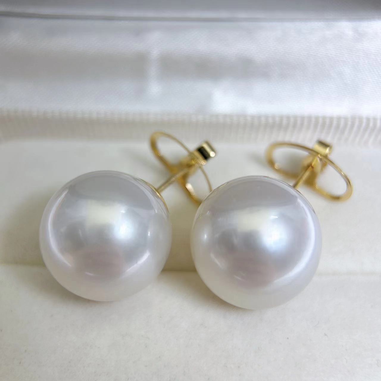 14-15mm大澳白冷白光素钉18K